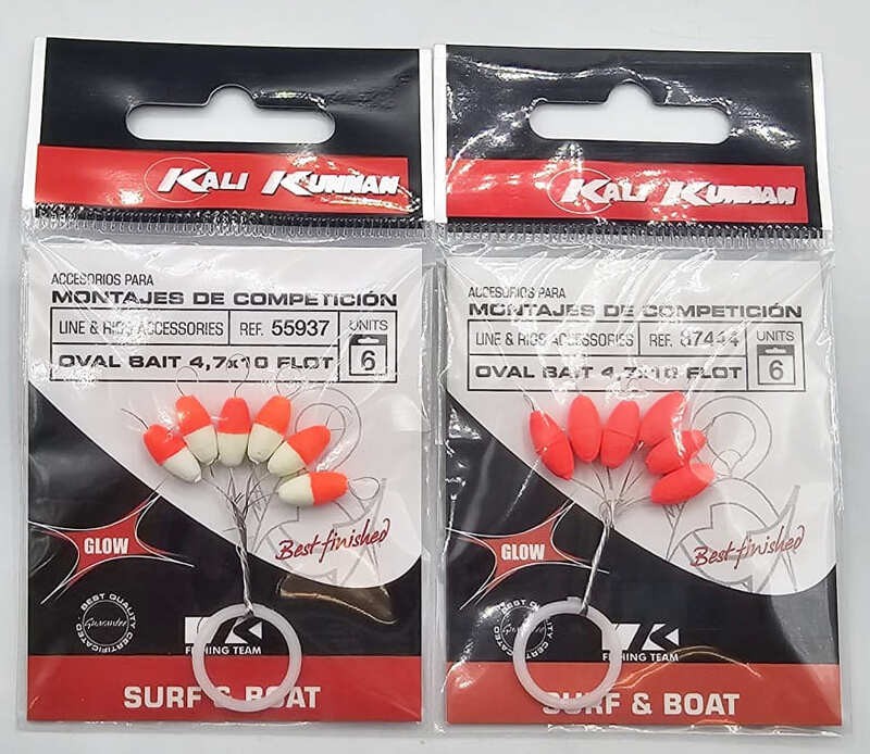 Floating Beads with Stoppers 4.7x10 Oval Bait - Kali Kunnan - Perfect for High-Quality Fishing