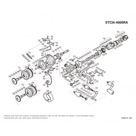 Despiece Carrete Stradic 4000 CI4+ RA