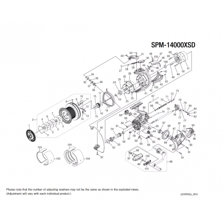 Onderdelen voor Speedmaster 14000 XSD molens