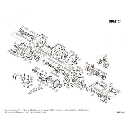 Ersatzteile für Speedmaster ll 12lb rechtshändig Rollen