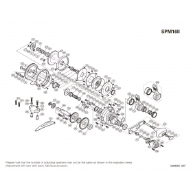 Onderdelen voor Speedmaster ll 16lb rechtshandig molens