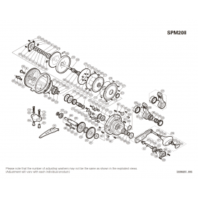 Speedmaster ll 20lb sağ el Makaraları için Yedek Parçalar