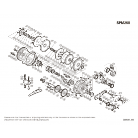 Speedmaster ll 25lb sağ el Makaraları için Yedek Parçalar