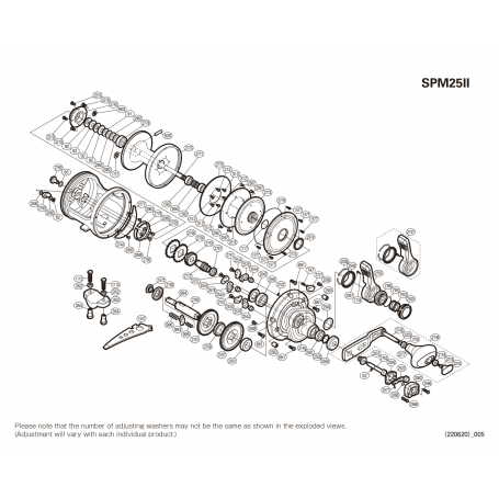 Speedmaster ll 25lb sağ el Makaraları için Yedek Parçalar