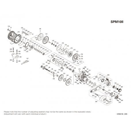 Pièces détachées Speedmaster II 10lb droitier