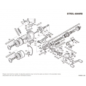 Ersatzteile für Baitrunner 6000 DL-RB Rollen