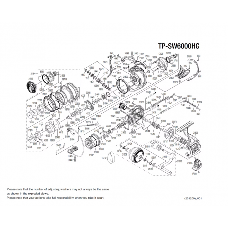 ▷ Twin Power 6000 SW C HG Reel Spare Parts【Mv Spools】