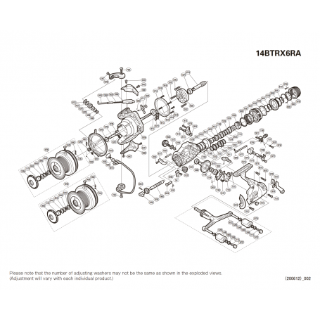 Ersatzteile für Baitrunner X-Aero 6000 RA Rollen