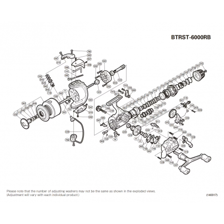 Onderdelen voor Baitrunner 6000 ST-RB molens