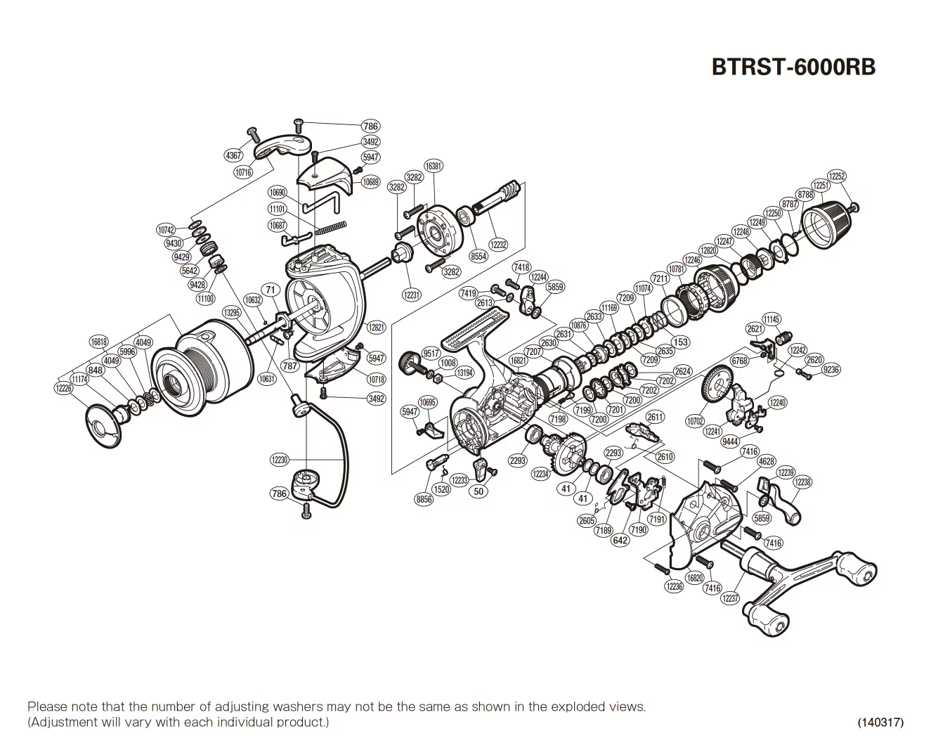 Pièces détachées Baitrunner 6000 ST-RB