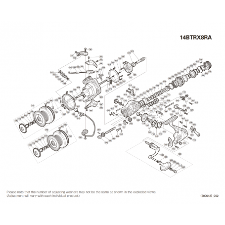 Pezzi di ricambio per Baitrunner X-Aero 8000 RA