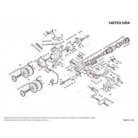 Onderdelen voor Baitrunner X-Aero 10000 RA molens