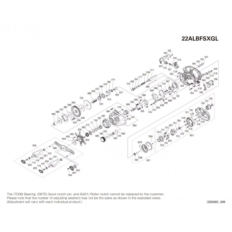 Peças de reposição para Aldebaran BFS XG Canhoto