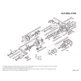 Ersatzteile für Aldebaran 51 MGL HG Linkshänder Rollen