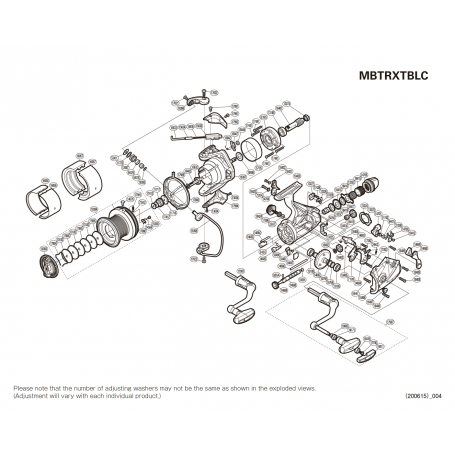 Onderdelen voor Baitrunner XTB Medium Longcast 5500 molens