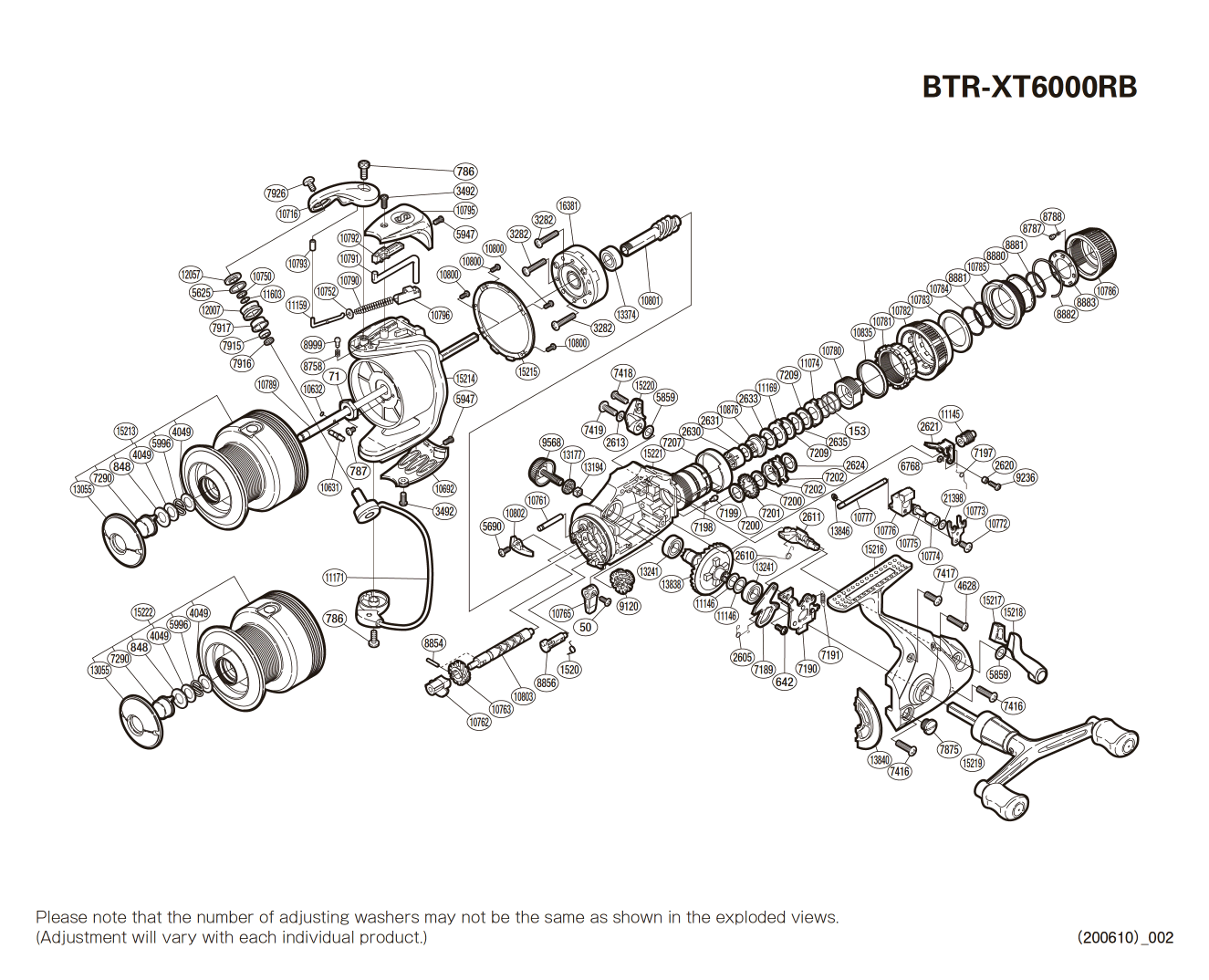 Peças de reposição para Baitrunner 6000 XT-RB