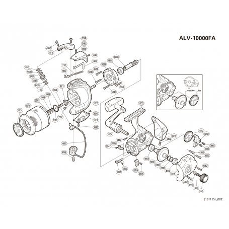 Alivio 10000 FA Makaraları için Yedek Parçalar