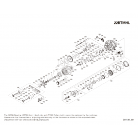 Despiece Carrete Bantam 151 HG Zurdo
