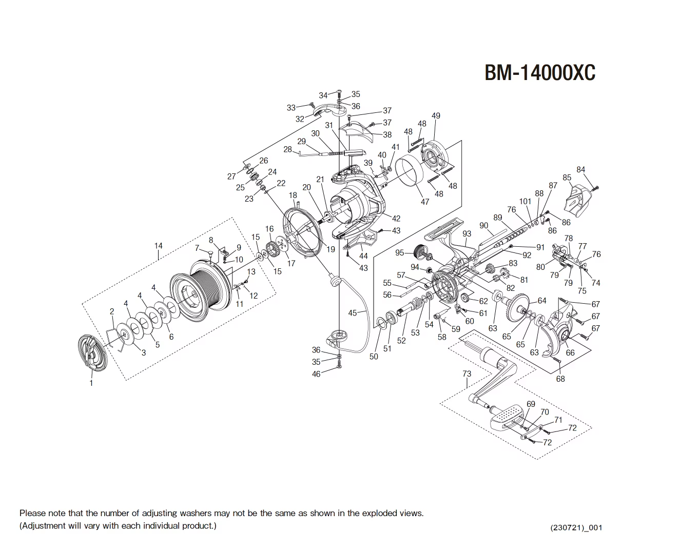 Pièces détachées Beastmaster 14000 XC