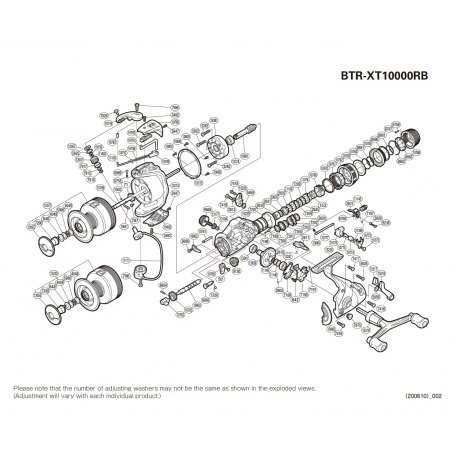 Despiece Carrete Baitrunner 10000 XT-RB