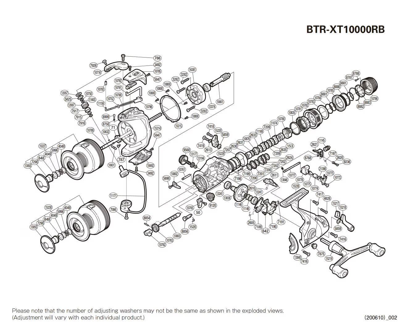 Peças de reposição para Baitrunner 10000 XT-RB