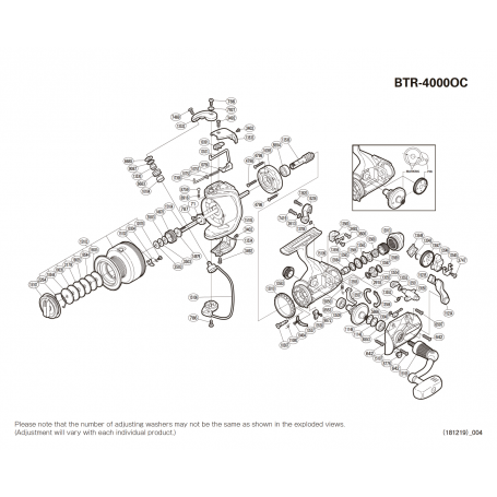 Despiece Carrete Baitrunner 4000 OC
