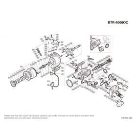 Ersatzteile für Baitrunner 6000 OC Rollen