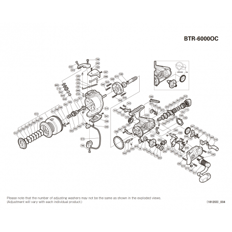 Ersatzteile für Baitrunner 6000 OC Rollen