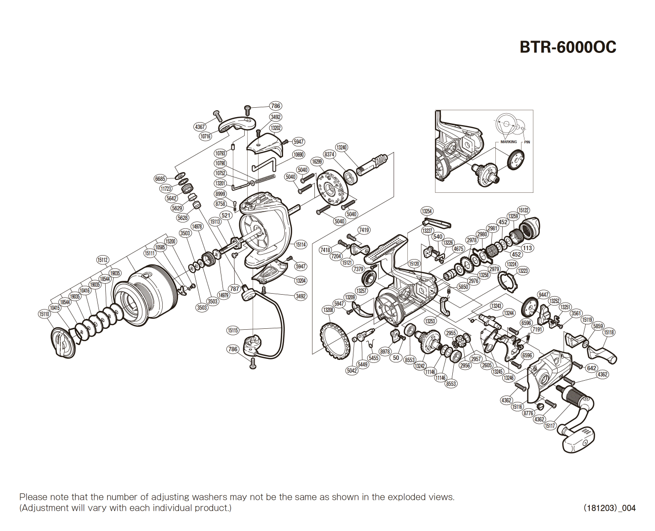 Pièces détachées Baitrunner 6000 OC