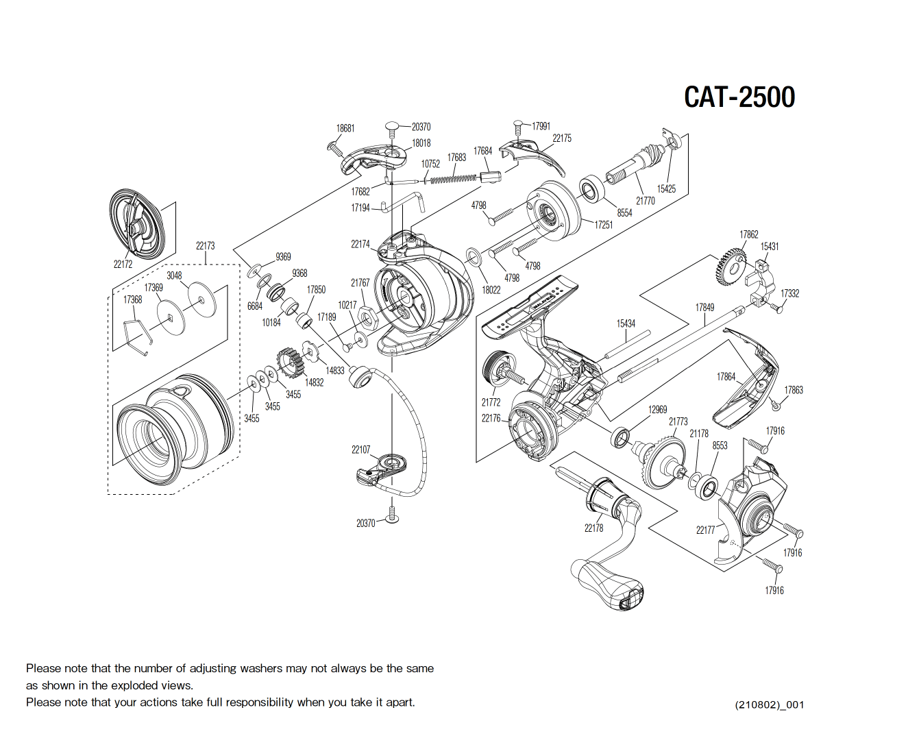 Ersatzteile für Catana 2500 FE Rollen