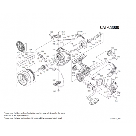 Despiece Carrete Catana C3000 FE