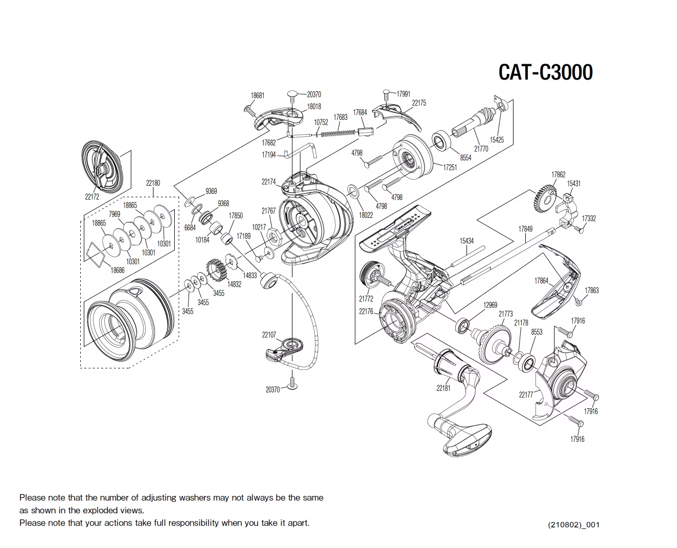 Despiece Carrete Catana C3000 FE