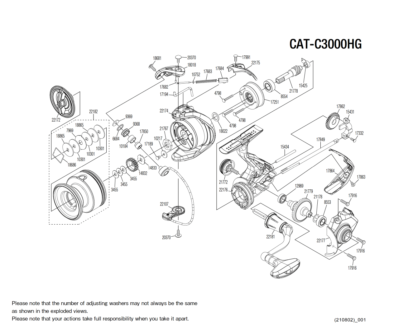 Pièces détachées Catana 3000 FE HG