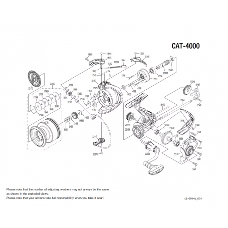 Despiece Carrete Catana 4000 FE