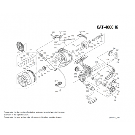 Ersatzteile für Catana 4000 FE HG Rollen