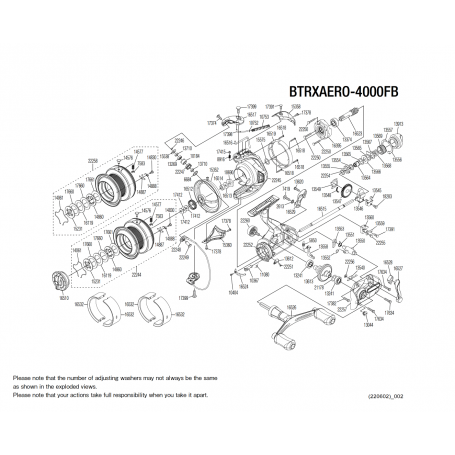 Ersatzteile für Baitrunner X-Aero 4000 FB Rollen