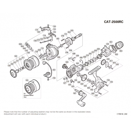 Onderdelen voor Catana 2500 RC molens