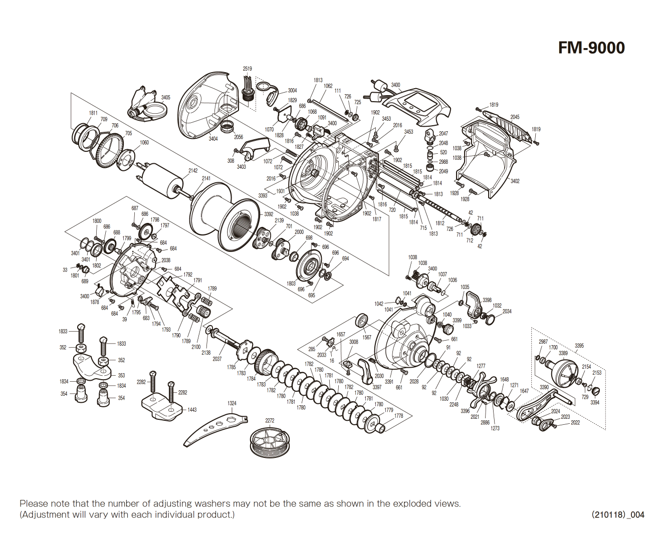 Forcemaster A Reel Spare Parts