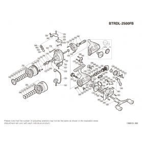 Ersatzteile für Baitrunner 2500 DL-FB Rollen