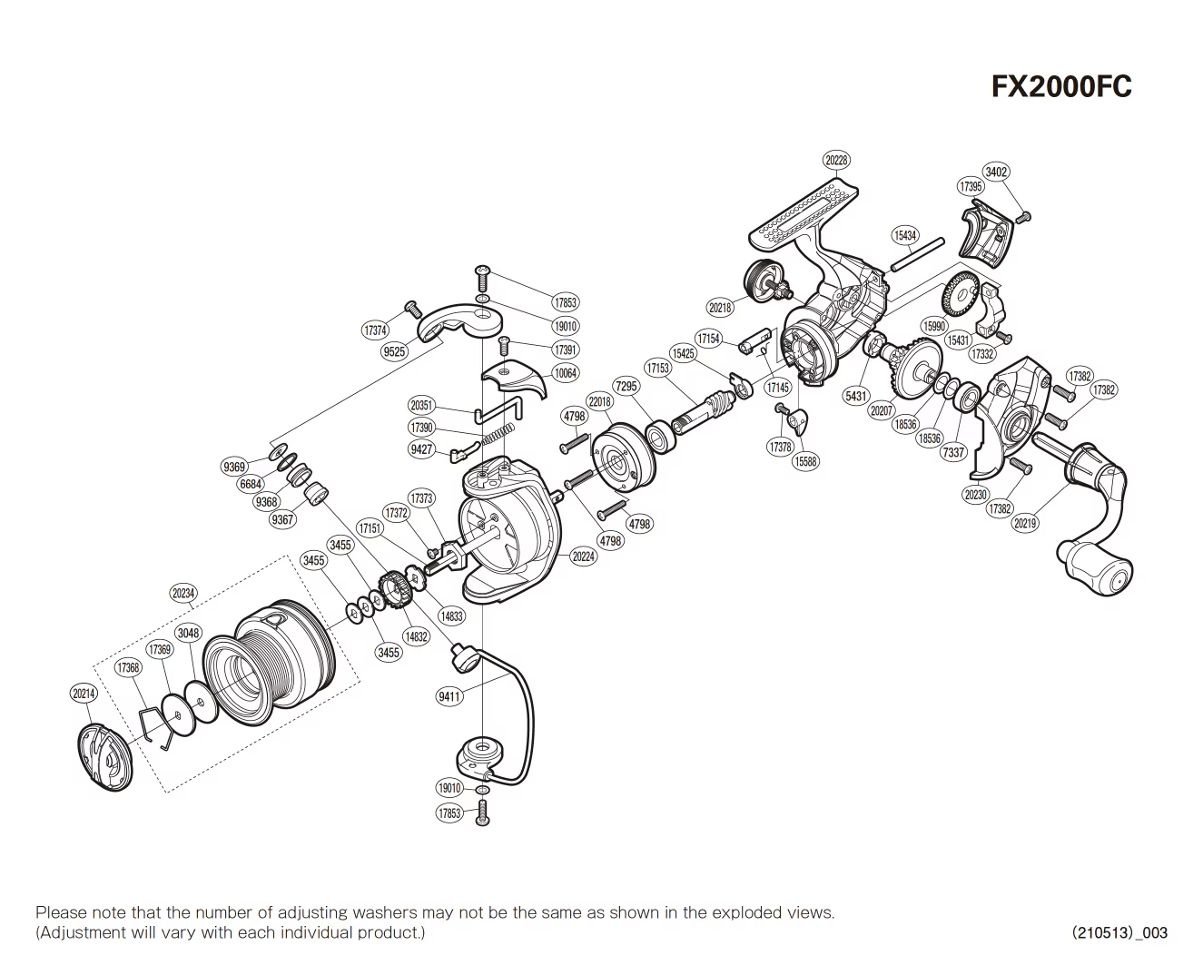 Pezzi di ricambio per FX 2000 FC