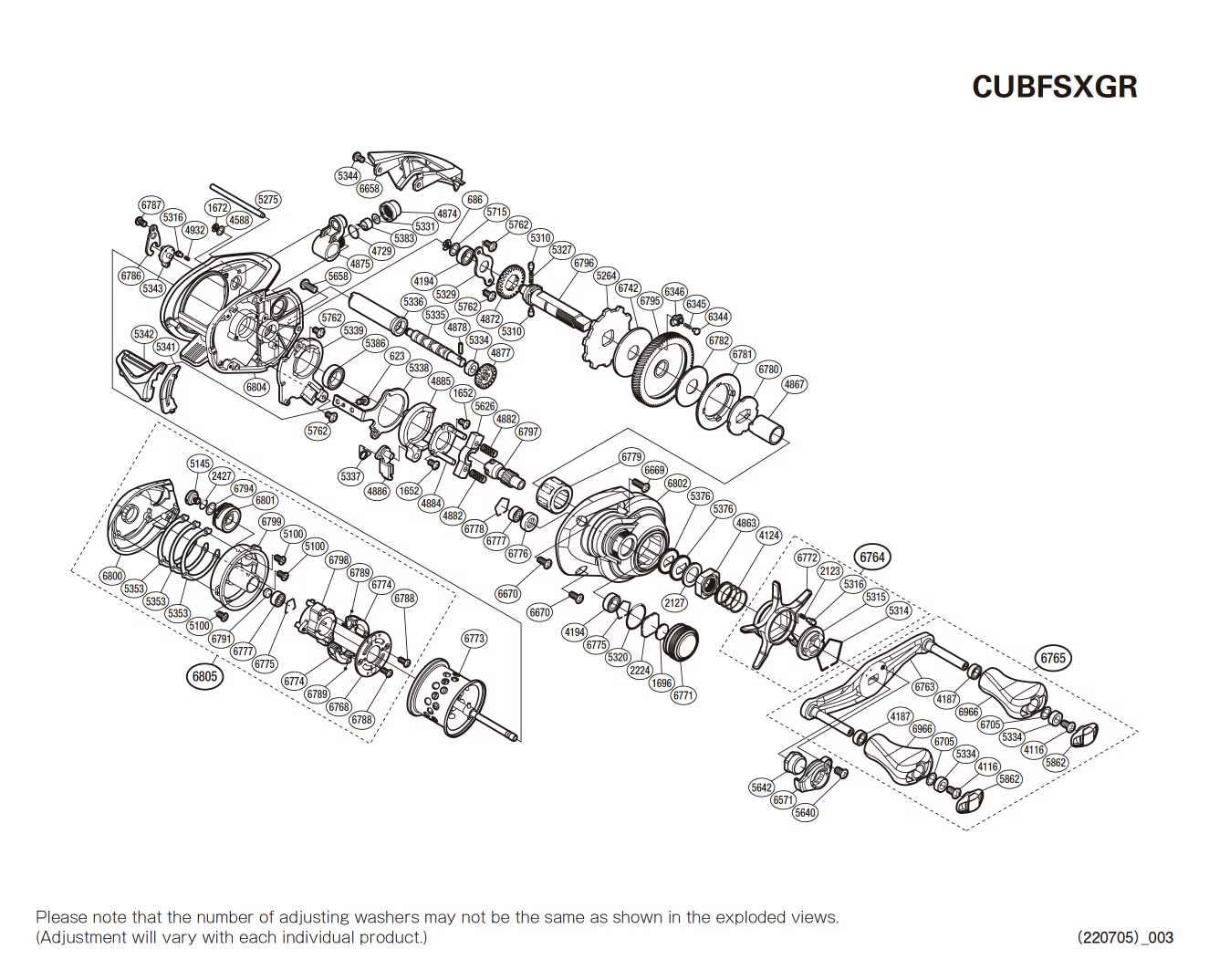 Ersatzteile für Curado BFS XG rechtshändig Rollen