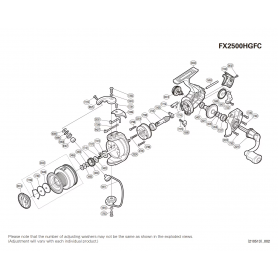 Pièces détachées FX 2500 FC HG