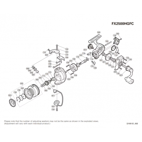 Ersatzteile für FX 2500 FC HG Rollen