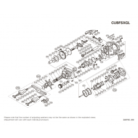 Despiece Carrete Curado BFS XG Zurdo