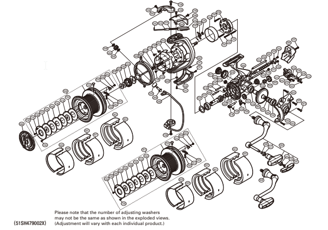Despiece Carrete Ultegra CI4 14000 XSC