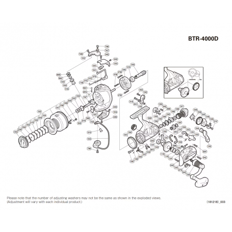Despiece Carrete Baitrunner 4000 D