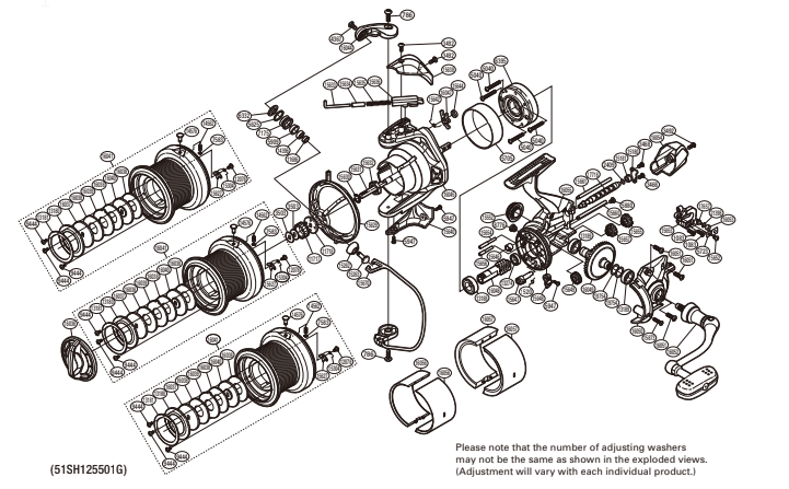 Despiece Carrete Ultegra CI4 5500 XSB