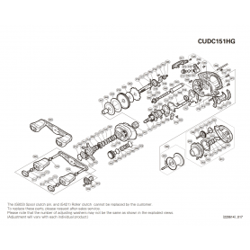 Pièces détachées Curado 151 DC HG Gaucher