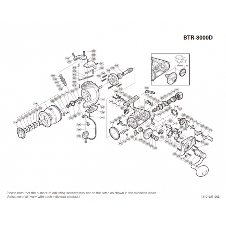 Onderdelen voor Baitrunner 8000 D molens