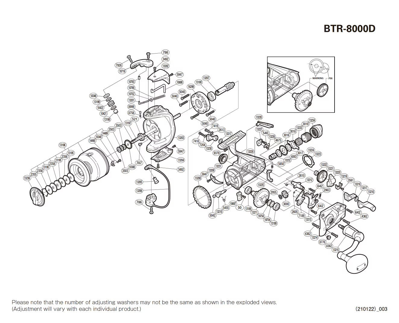 Pezzi di ricambio per Baitrunner 8000 D